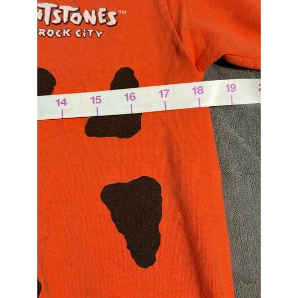 Anvil 90s Size Medium The Flintstones Fred Flintstones Tuxedo T-Shirt Orange - Picture 5 of 7